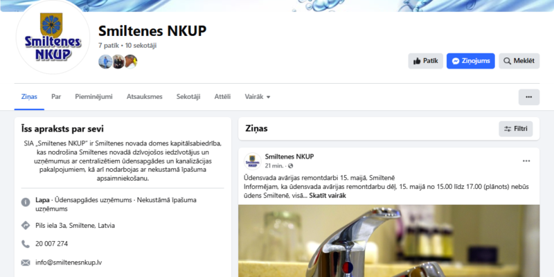 facebook.com/SmiltenesNKUP